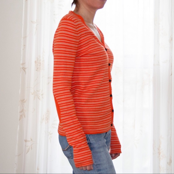 J. Crew Prima Cotton Striped Cardigan - Picture 5 of 11
